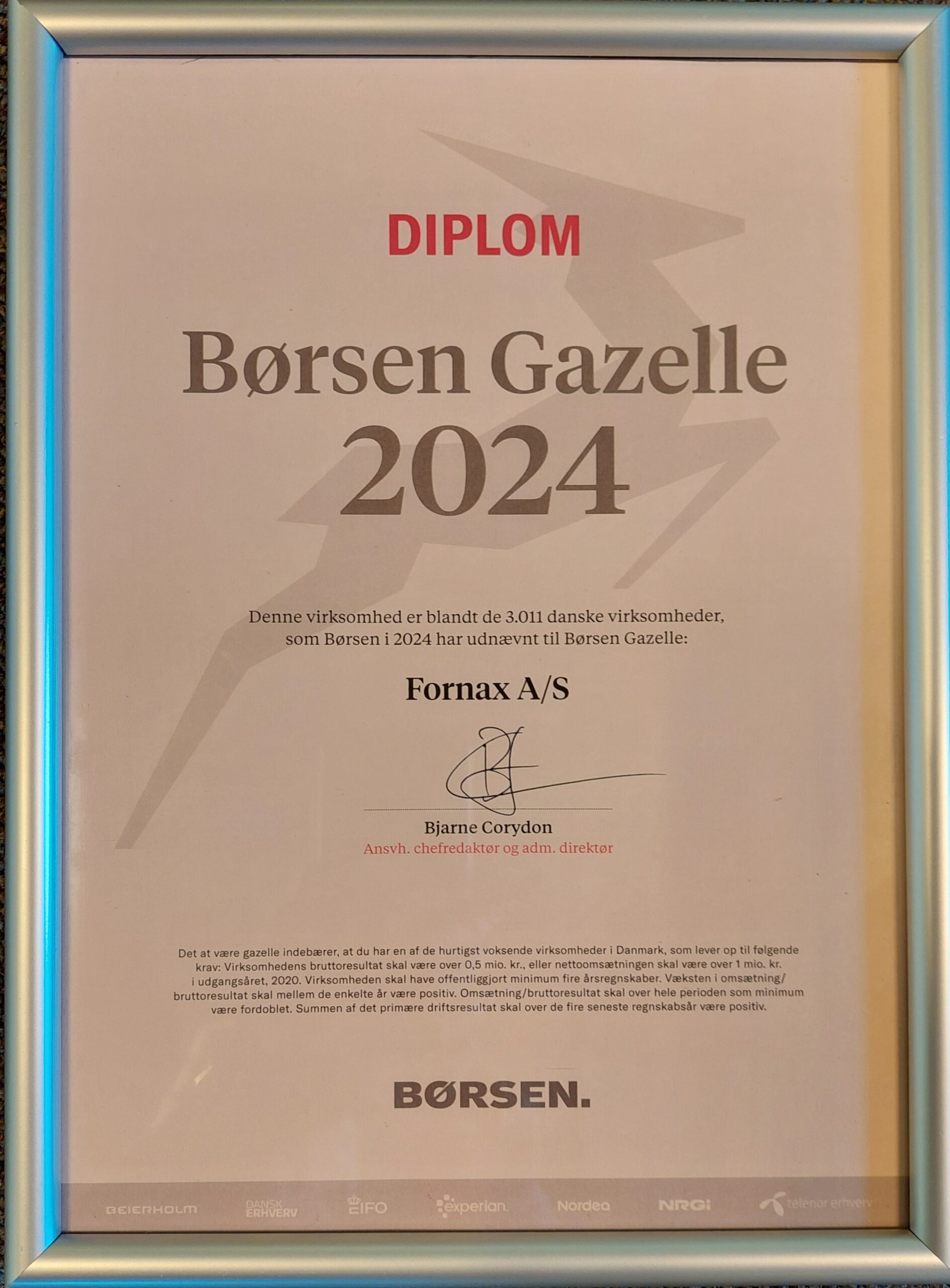 Børsen Gazelle 2024_Fornax